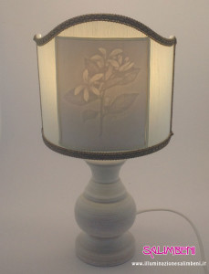 lampada filigrana fabriano soggetto floreale