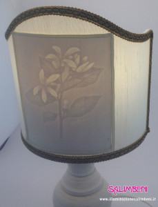 lampada filigrana fabriano soggetto floreale