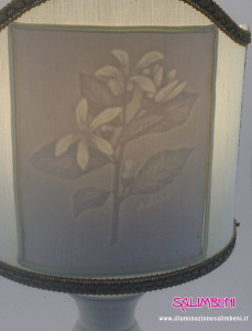 lampada filigrana fabriano soggetto floreale